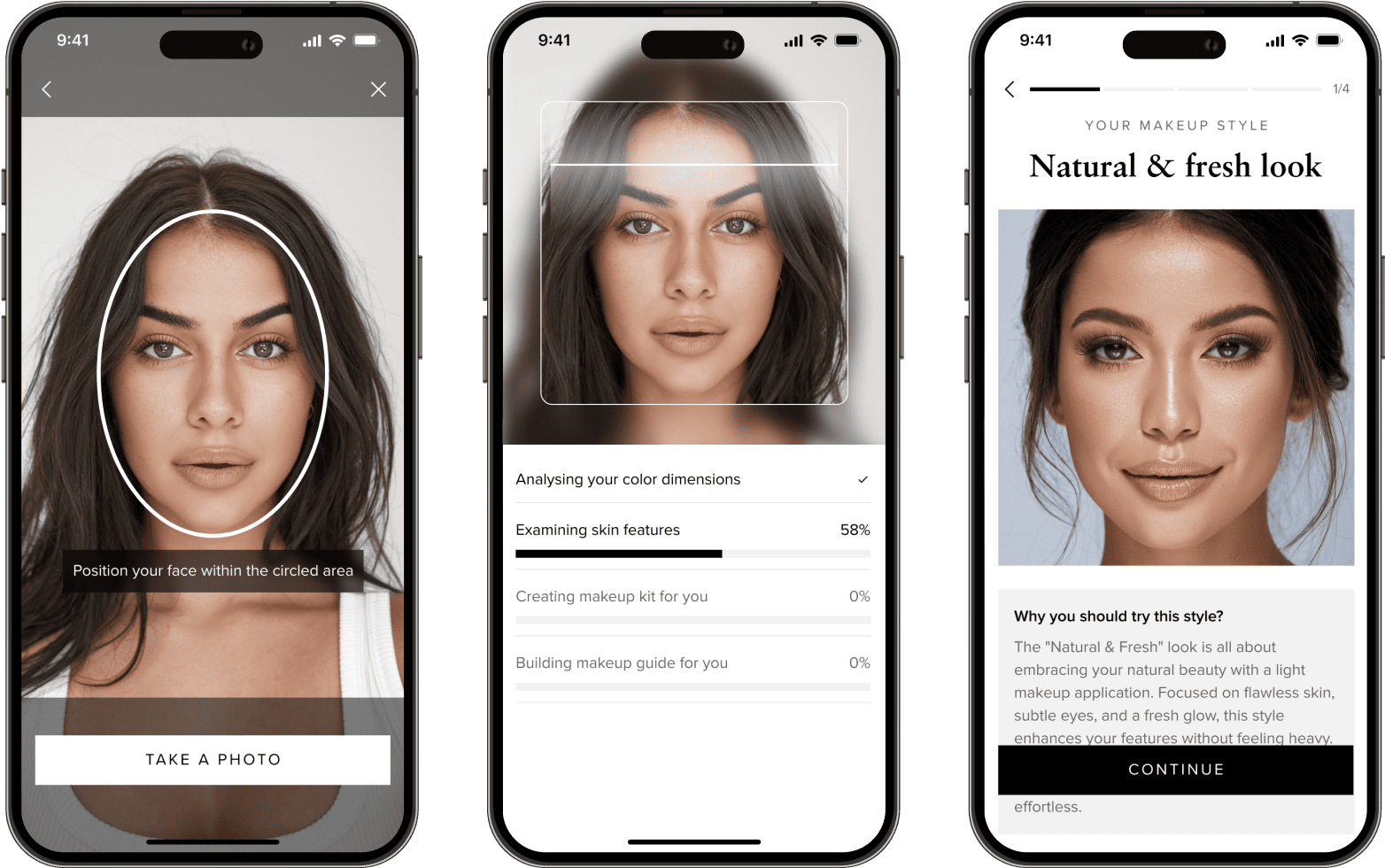App face scanning interface