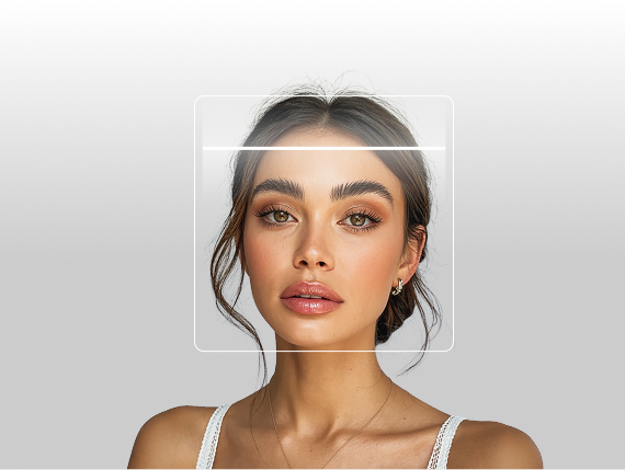 Beautiful model with makeup