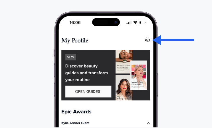 Skyfluence Beauty Profile Settings