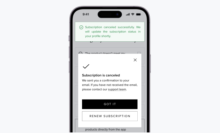 Skyfluence Beauty Cancellation Confirmation