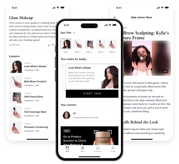 Skyfluence Beauty App - Main Screen