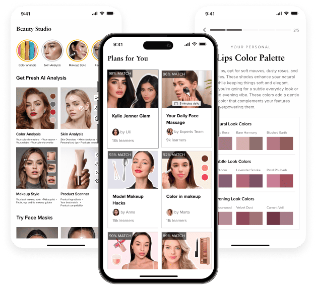 Skyfluence Beauty App - Main Screen